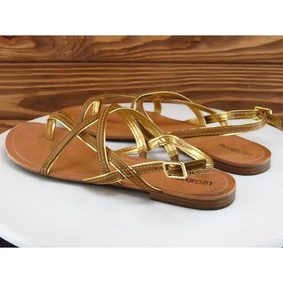 Liz Claiborne Size 10 Sandal Strappy Brown Synthetic Women M - Picture 8 of 10